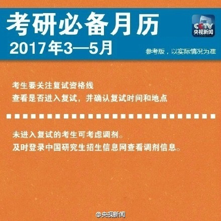 2017年考研报名时间及考试日历时间表 附研招网网址