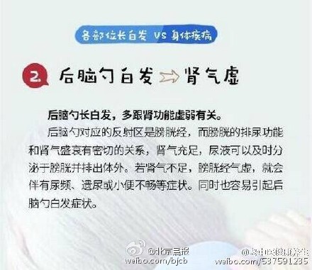 白发吃什么变黑发？为什么头发会变白？不同部位头发变白寓意身体哪里出了问题？