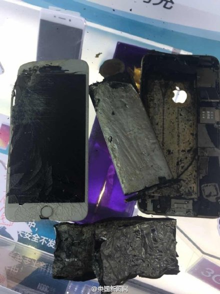 苹果手机iphone6也爆炸了？！原装充电器正常充电也爆炸！