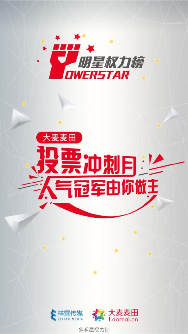 2016明星权力榜投票冲刺月地址链接 附2016最有潜力女明星排名表