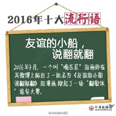 2016十大网络流行语合集_2016最经典的网络流行语全