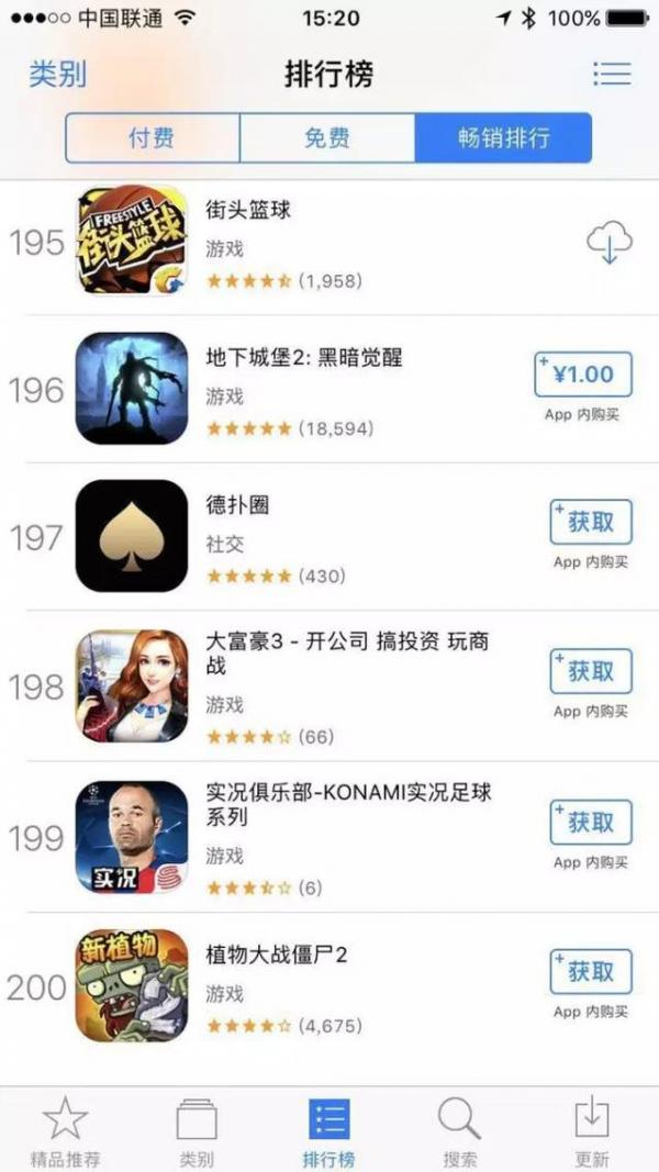 苹果商店算法调整？增加曝光？App Store再改排行榜显示结果