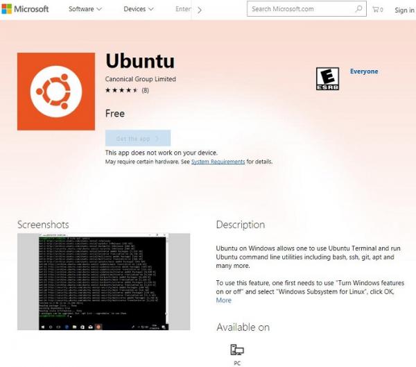 新消息：Ubuntu 16.04 LTS已登陆Windows Store