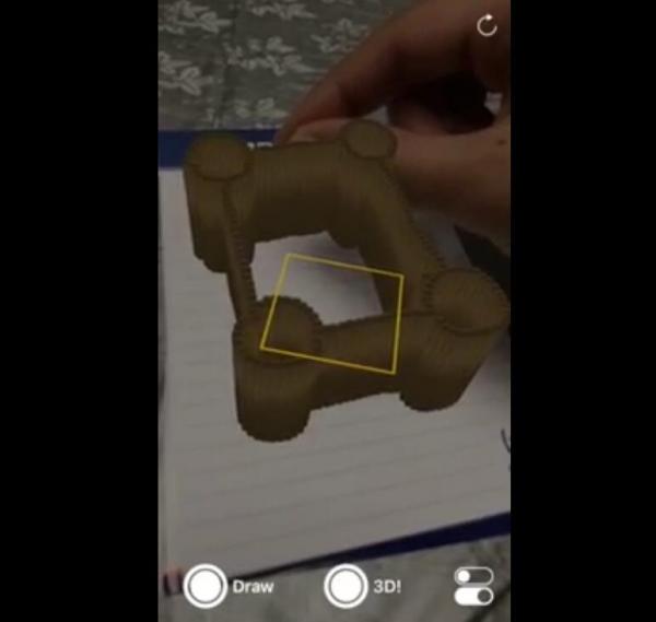 最新苹果iOS11 ARKit演示：3D手指作画