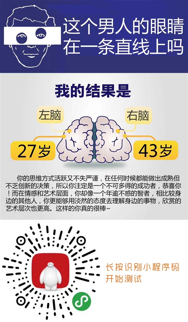 男人眼睛在一条直线这个测试准吗？程序员找出了bug