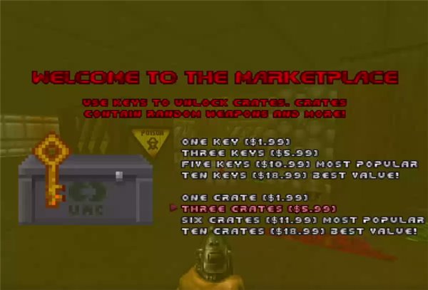 玩家为1993年《毁灭战士》加入开箱系统，发生了什么？