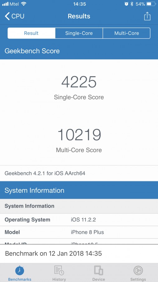 iOS 11.2.2升级后好用吗？实测iphone7升级后跑分