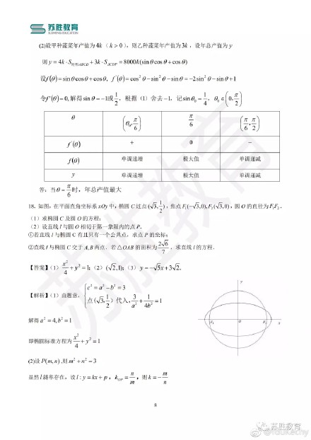 2018年江苏高考数学试卷 附真题答案