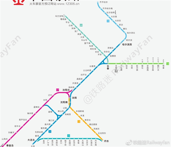 高清收藏!中国高铁线路全图最新版