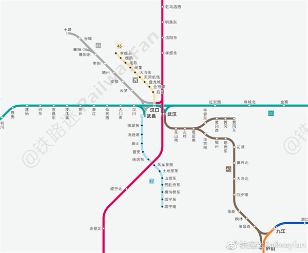 高清收藏!中国高铁线路全图最新版