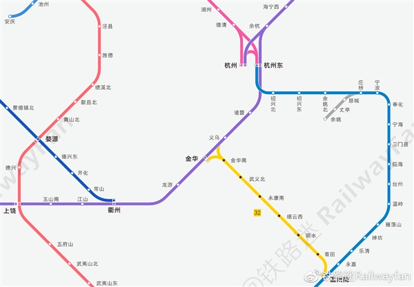 高清收藏!中国高铁线路全图最新版