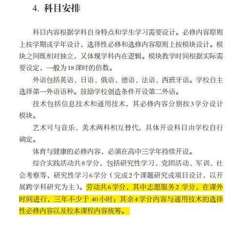 劳动最光荣！劳动成高中必修课 共6学分为必修学分