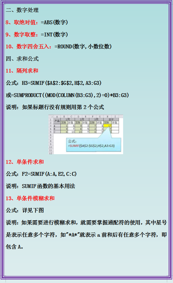 excel函数公式大全 excel函数公式大全整理 excel函数公式用法全表