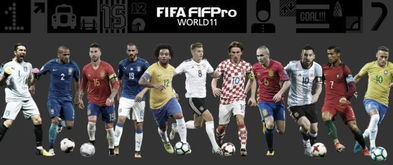 FIFA公布年度最佳阵容