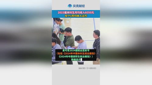 2023届本科生月均收入6050元_2023届本科毕业生平均月收入6050元，哪些专业起薪高