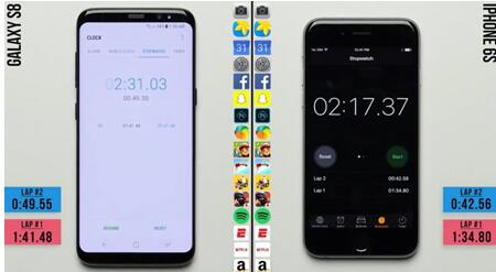 三星galaxys8和iphone6s哪个好？打开应用速度实测