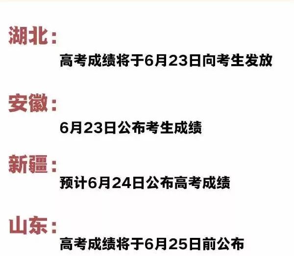 高考放榜时间表出炉 2019年高考什么时候可以查询分数？