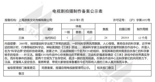 刘慈欣科幻小说《三体》将拍电视剧