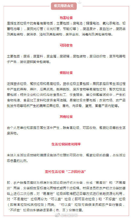 四川拟在18市垃圾强制分类意见征求 四川垃圾分类标准是什么?