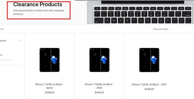 苹果将iPhone 7划入“清仓产品”