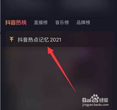 抖音热点记忆2021怎么查看