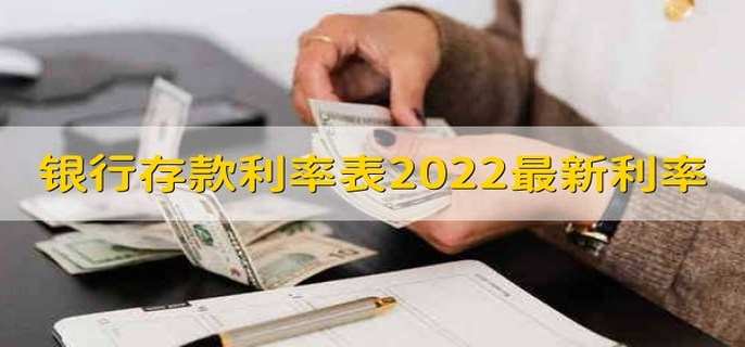 银行存款利率表2022最新利率 各银行存款利率2022最新利率表