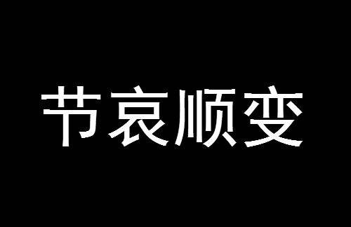 节哀顺变是什么意思