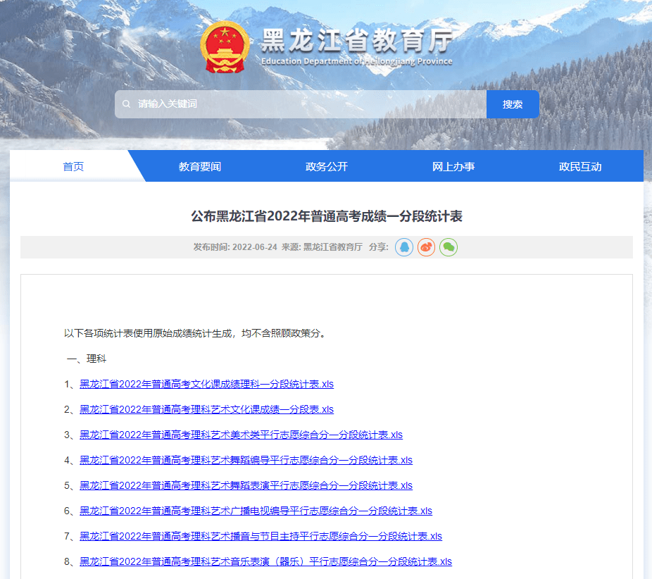 一分一段表2022黑龙江 2022黑龙江省高考一分一段最全分段一览表