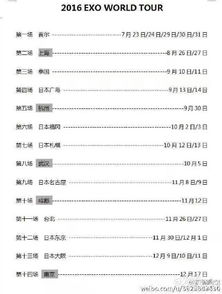 2023年演唱会时间表