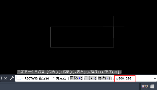 怎么用CAD画固定的矩形大小