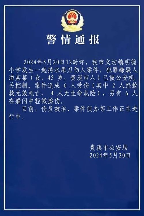 江西贵溪发生恶性伤人事件_江西贵溪发生恶性伤人事件 嫌犯被抓获