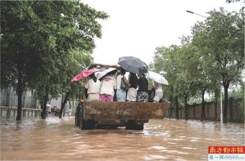 潮州暴雨他开挖掘机接送被困村民_爱心接力送村民外出就医 大叔开挖掘机接送被困村民