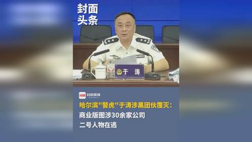 涉黑副局长商业版图涉30余家公司_哈尔滨“警虎”于涛涉黑团伙覆灭：商业版图涉30余家公司，二号人物在逃｜封面头条