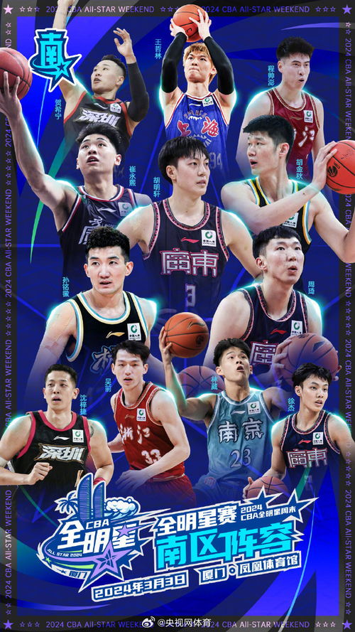 CBA全明星阵容公布_CBA全明星完整名单：张宁、林葳、曾凡博领先替补阵容