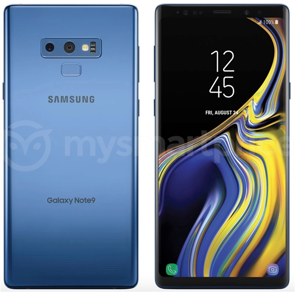 Galaxy Note9蓝色款渲染图曝光：这后背喜欢吗？