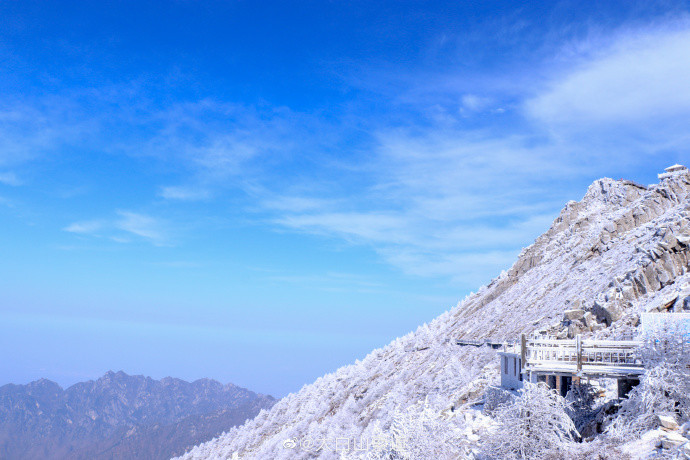 秦岭太白山雪后雾凇美景画面曝光 网友唯美似童话世界