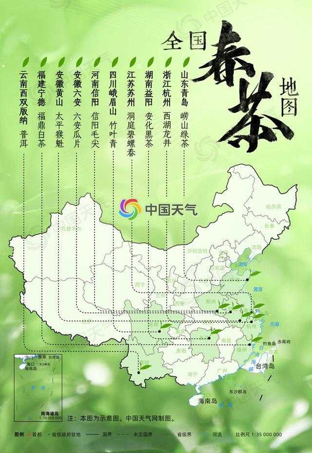 全国春茶地图出炉 2021哪里的春茶最好喝?