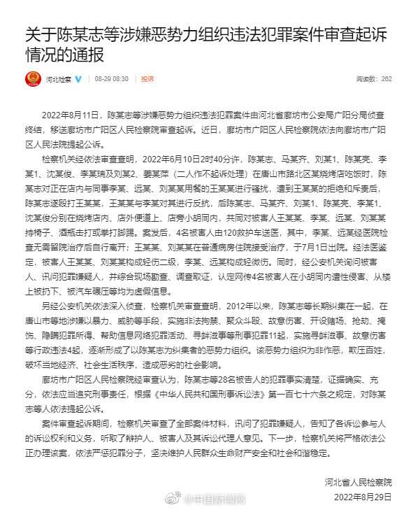 陈某志10年参与刑事犯罪11起 大学毕业的陈某曾因故意犯罪被判一年