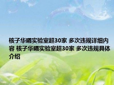 核子华曦实验室超30家 核子华曦董事长是谁和张珊珊什么关系