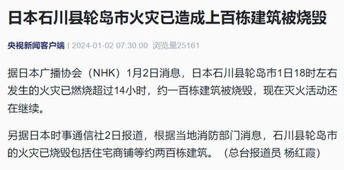 日本火灾已造成约一百栋建筑被烧毁_日本火灾已造成约一百栋建筑被烧毁