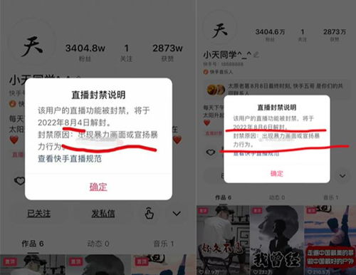 祁天道账号被封_4500万粉丝祁天道快手账号被封，知情人士：封禁直播间15天