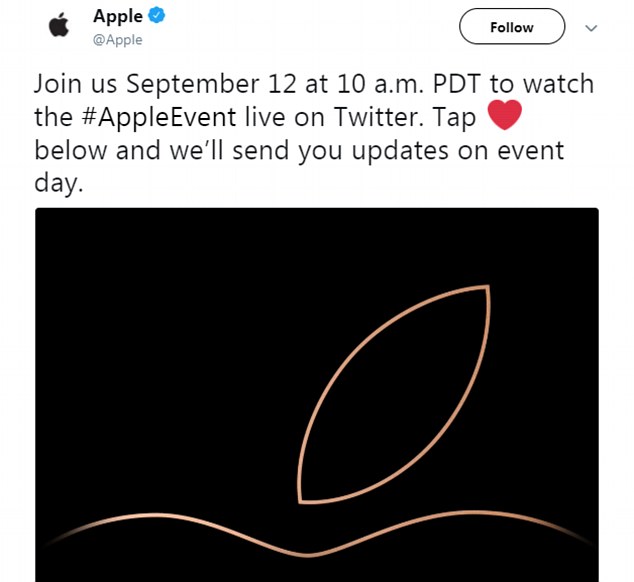 苹果产品发布会2018直播在哪里可以看？apple推特地址介绍