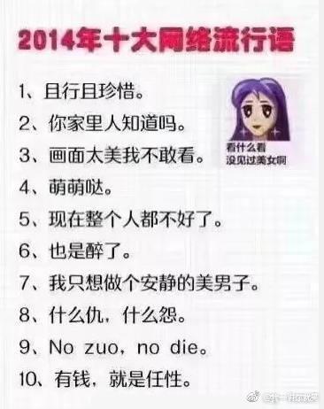 快要消失的网络流行词有哪些？10年-18年年度网络流行词集合-年度网络流行词