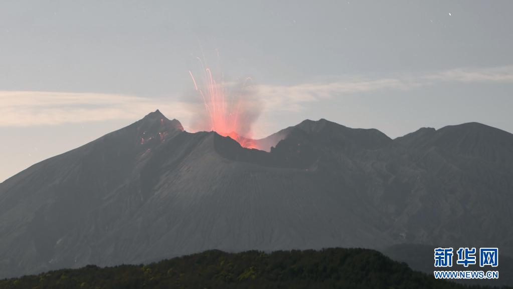 日本樱岛火山大规模喷发