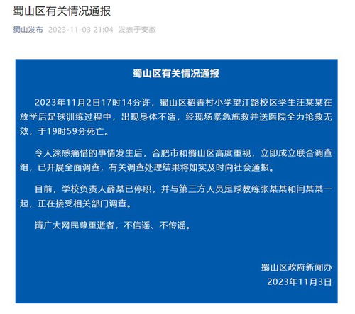 当地通报合肥一小学生校内死亡_孩子在学校受同学欺负而跳楼怎样解决？