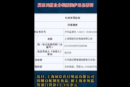 屈臣氏擅自分装洗护用品被罚15万_屈臣氏擅自分装洗护用品被罚15万  屈臣氏擅自分装17万瓶洗护用品被罚