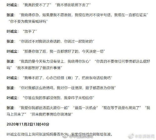 张波叶诚尘微信聊天记录_罪犯张波、叶诚尘被执行死刑，共谋作案聊天记录曝光